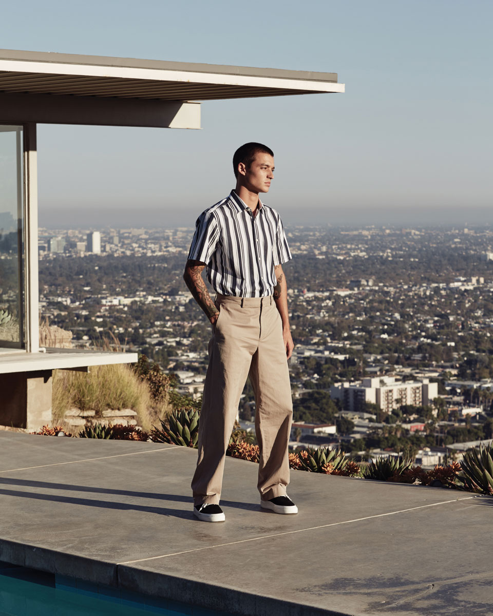 From Theory's Pre-Fall collection shot at the Stahl House, Los Angeles