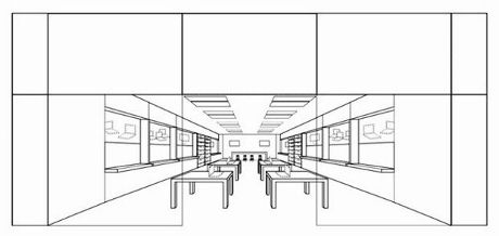 A drawing from Apple's trademark submission