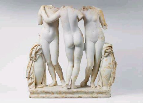 Marble statue group of the Three Graces, 2nd Century AD, as featured in The Artist Project