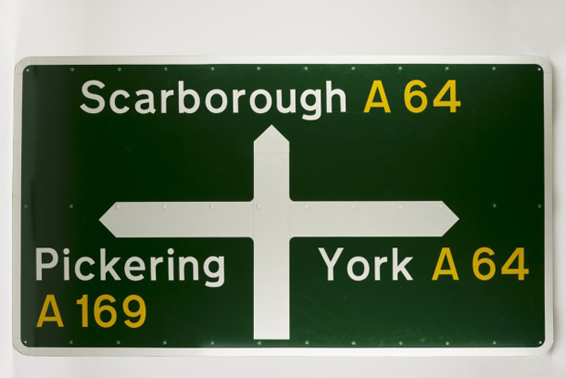 Road signage - Jock Kinneir and Margaret Culvert