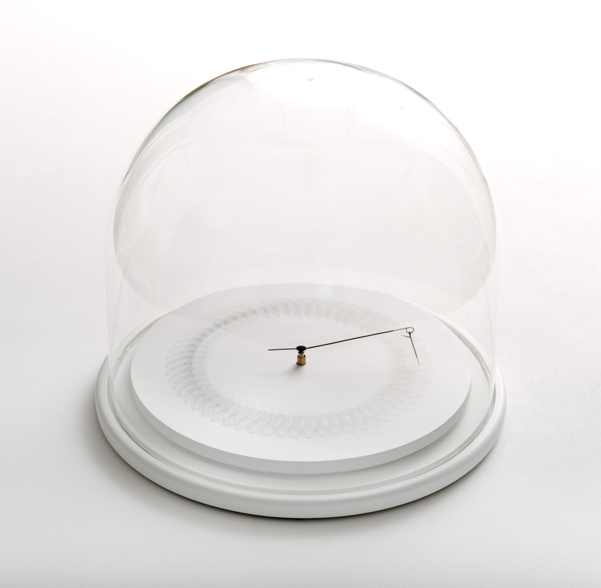 Nick Kennedy, Timecaster V, 2014–present, quartz clock movement, battery, gold, white gold, silver, brass, steel, gesso, MDF, glass, felt, adhesives and screws, Work (c) the artist / Courtesy of Platform A Gallery, Middlesbrough, UK
