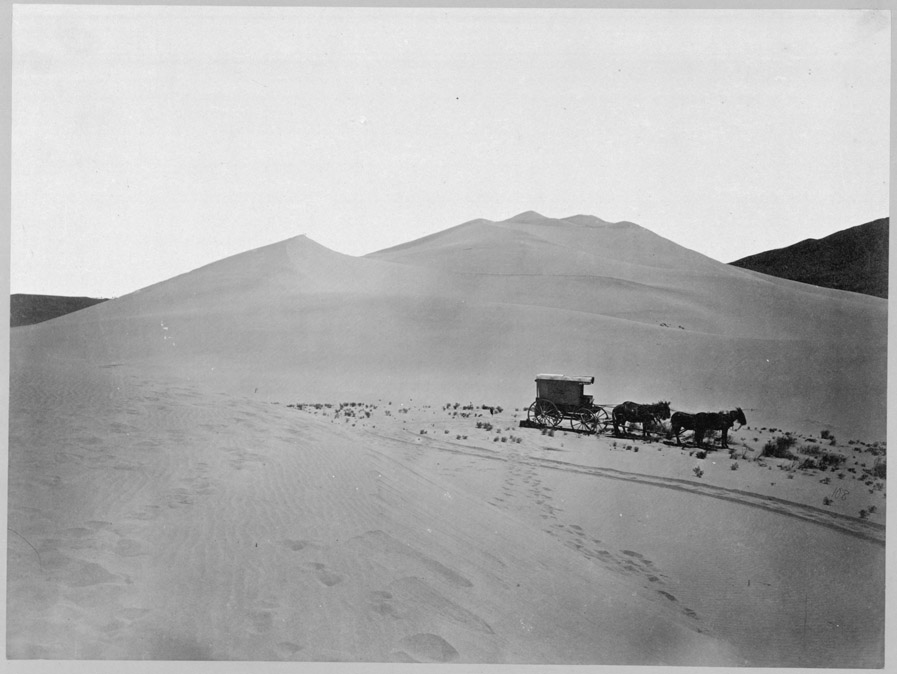 Wagons, Carson desert, 1867 by Timothy O'Sullivan