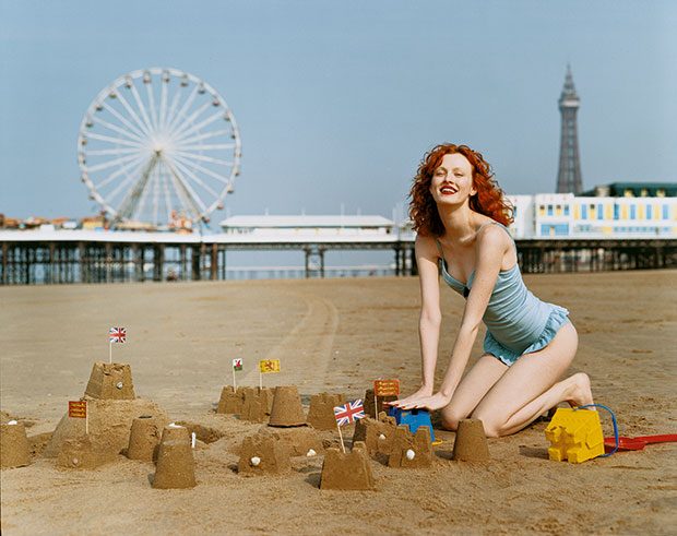 Karen Elson in Louis Vuitton. Hair, Julian Le Bas; makeup, Polly Osmond; England, June 2003. From Grace: The American Vogue Years and Saving Grace: My Fashion Archive 1968-2016