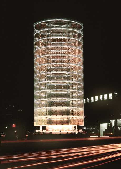 Tower of Winds, 1986, Yokohama-shi, Kanagawa, Japan, by Toyo Ito. Photo by Tomio Ohashi