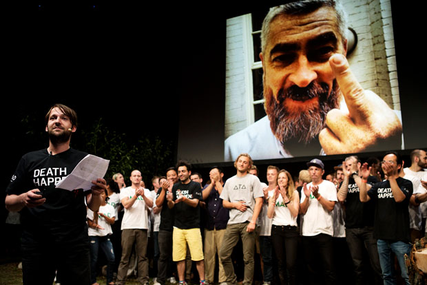 René Redzepi and Alex Atala at the close of MAD3 - photo courtesy MADfeed