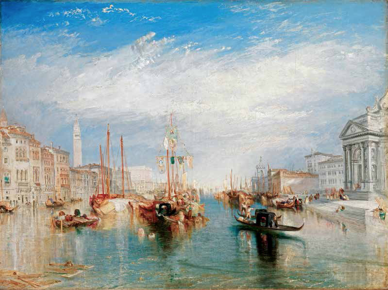 Venice from the Porch or Madonna Della Salute (c. 1835) by Joseph Mallord Turner, as reproduced in the Artist Project
