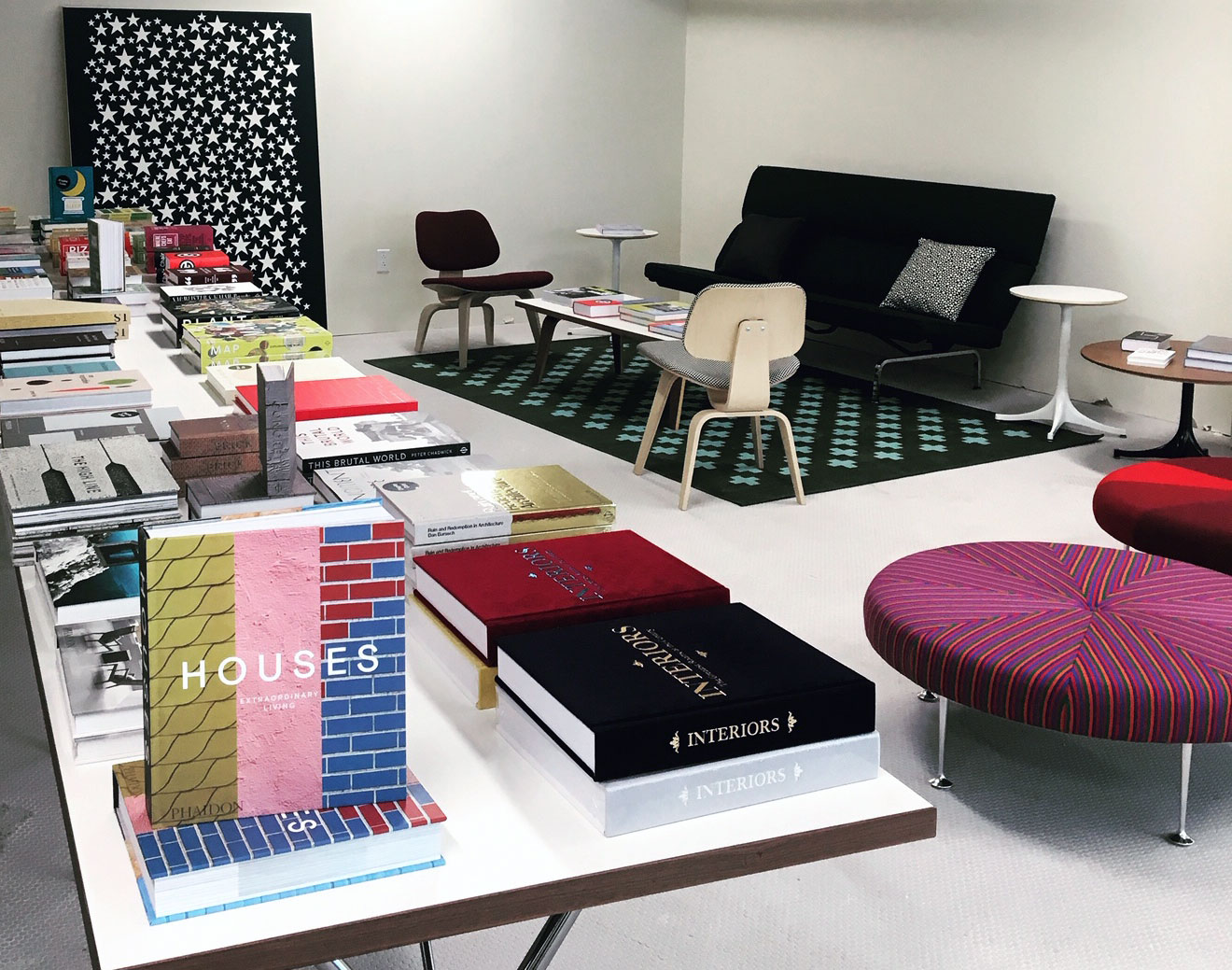 Our Herman Miller reading room at the TWA Terminal