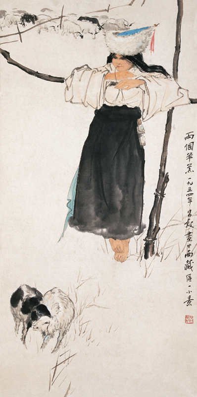 Zhou Changgu's Two Lambs (1954)