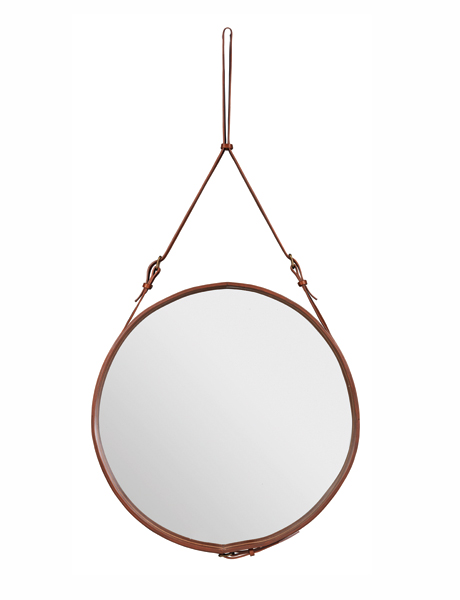 Jacques Adnet, Leather Mirror