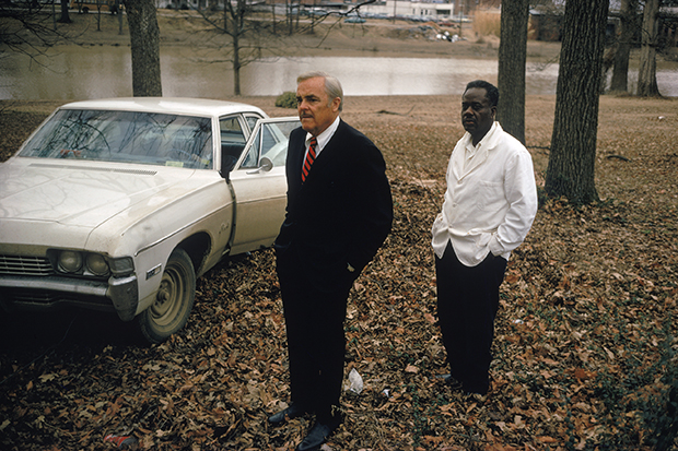 Untitled (Sumner, Mississippi, Cassidy Bayou in Background) 1971 by William Eggleston. Image courtesy of Cheim & Read, New York