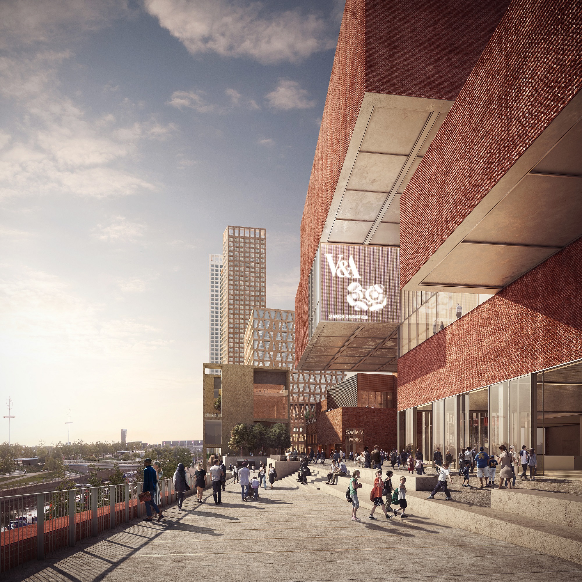 New images released for Stratford Waterfront. Renderings by Forbes Massie