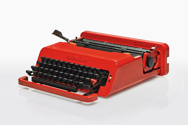 Valentine portable typewriter by Ettore Sottsass with Perry King. Image courtesy of Sotheby's