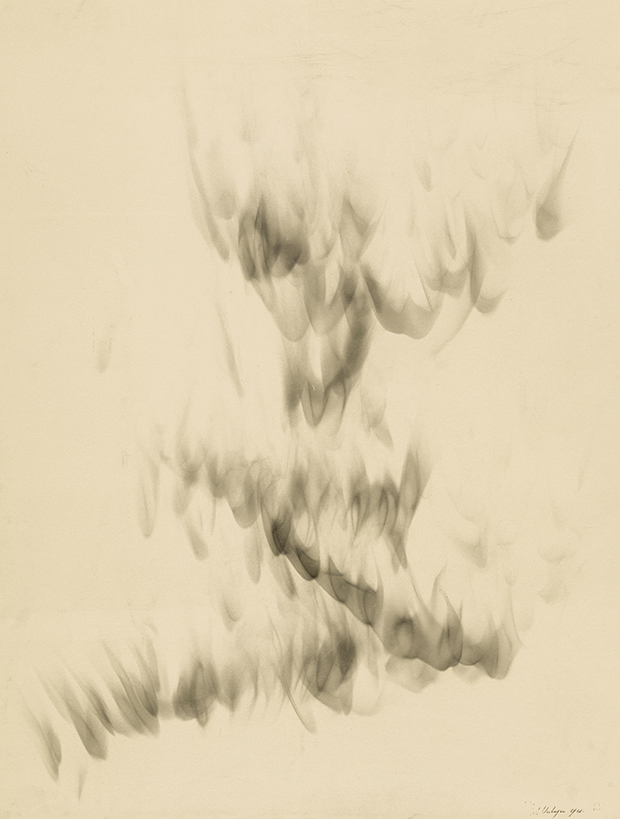 Jef Verheyen, Untitled, 1961, Soot on paper, 70 x 53.5 cm,  Private collection, Brussels © Jef Verheyen Photo: Herman Huys, courtesy Galerij De Vuyst. Courtesy of the Guggenheim