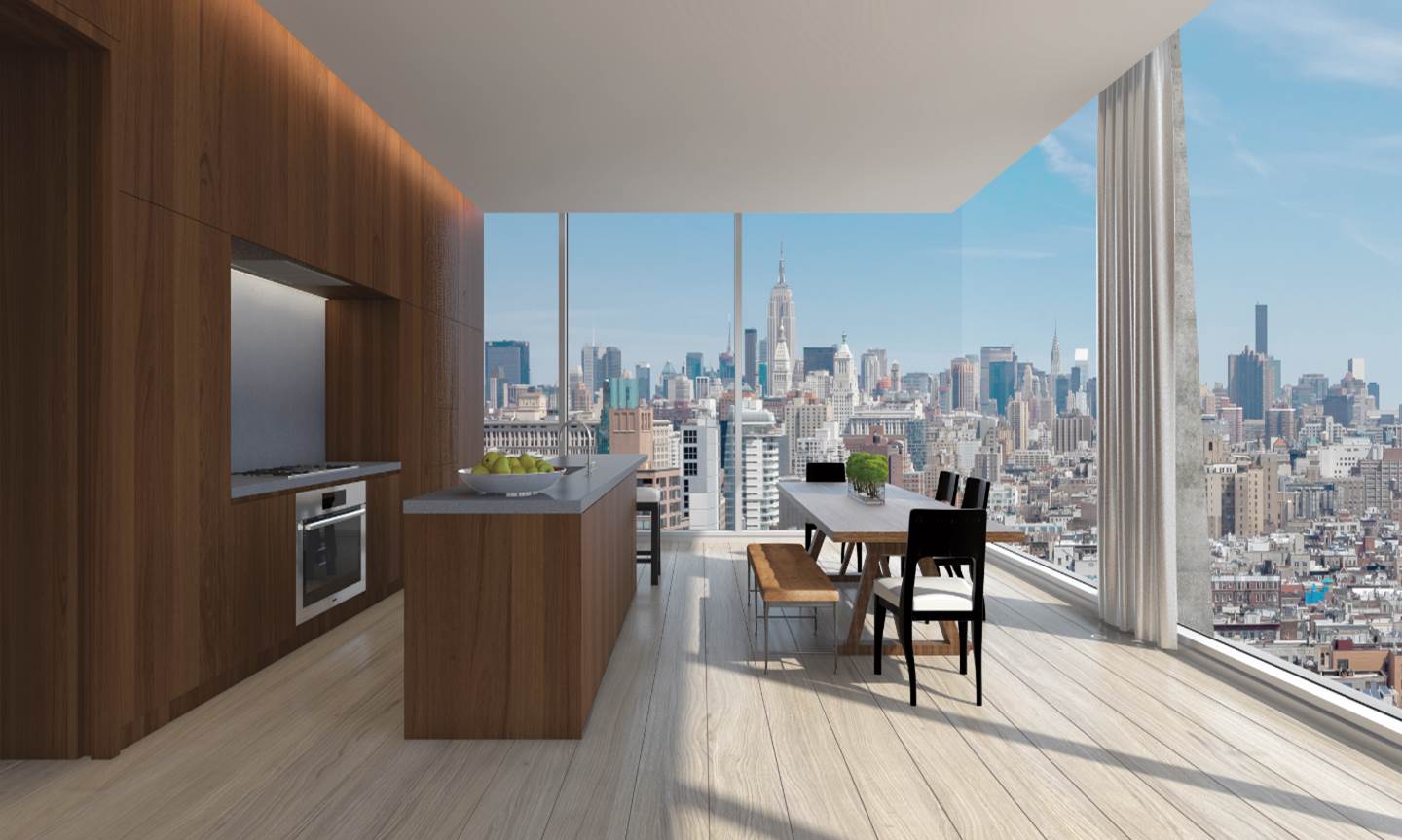 An interior rendering for 215 Chrystie