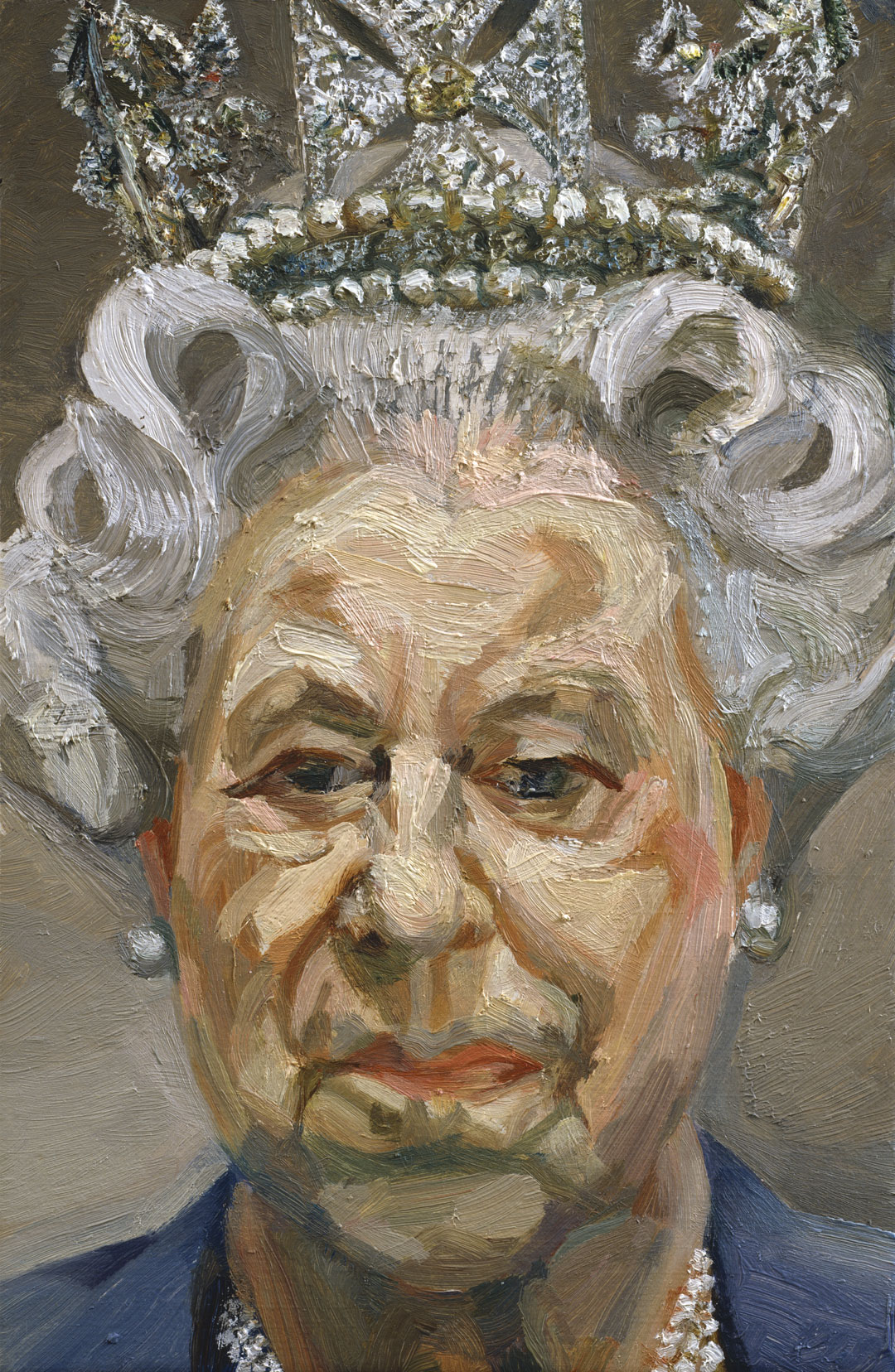 HM Queen Elizabeth II (2001) by Lucian Freud