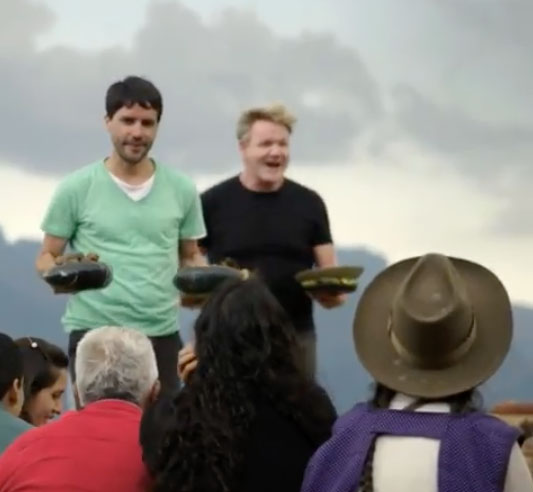 Ramsay and Virgilio in the trailer for Uncharted