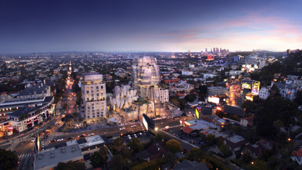 8150 Sunset Boulevard by Frank Gehry. Rendering by Visual House