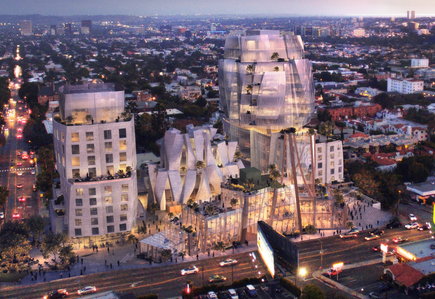 8150 Sunset Boulevard by Frank Gehry. Rendering by Visual House