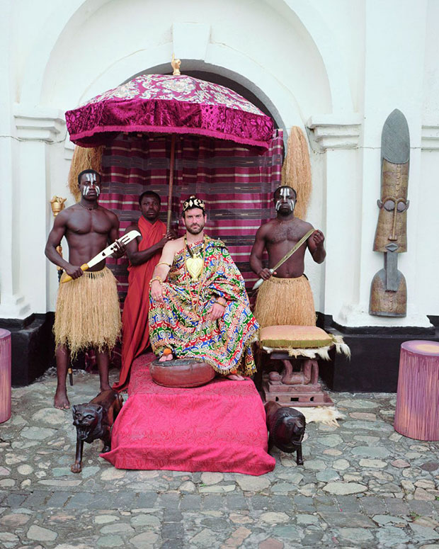 Doug Fishbone (2010) on location in Ghana. Photos by Thierry Bal copyright Doug Fishbone