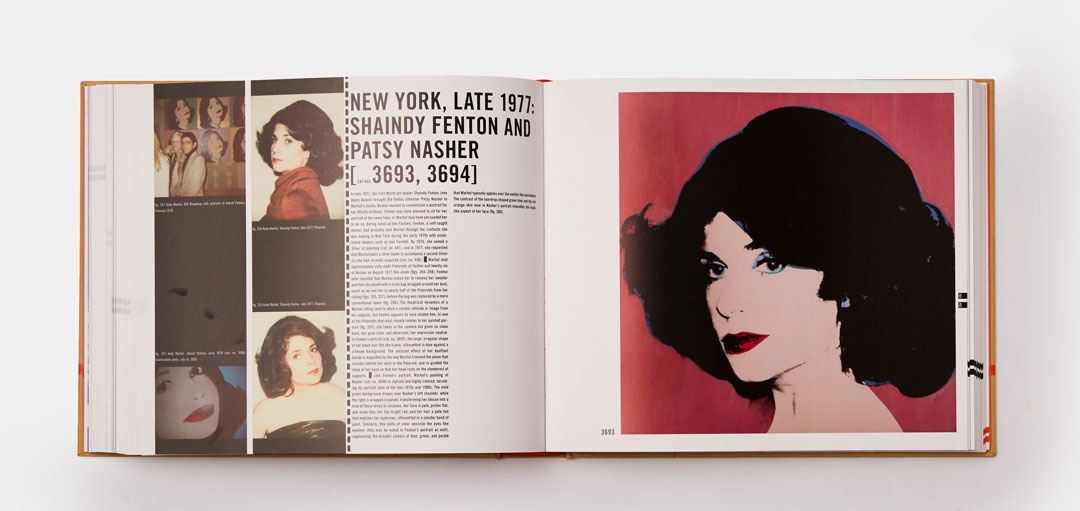 A spread from The Andy Warhol Catalogue Raisonné, Paintings 1976-1978 - Volume 5