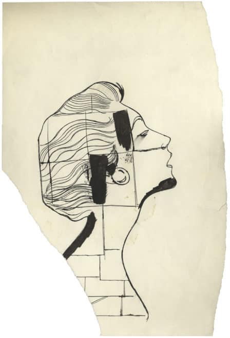 One of Daniel Blau's early Warhol drawings