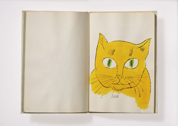 From 25 Cats Name Sam and One Blue Pussy by Andy Warhol, as shown in Reading Andy Warhol