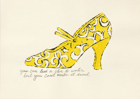 From Shoes Shoes Shoes by Andy Warhol, from Reading Andy Warhol