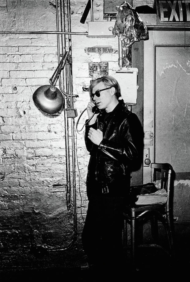 Warhol at the Factory, 1968 by Santi Visalli. From Warhol Underground