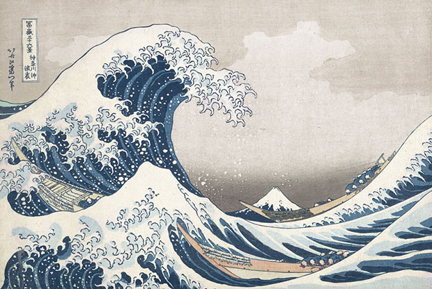 Katsushika Hokusai, Behind the Waves at Kanagawa Bay (c.1830-1832)