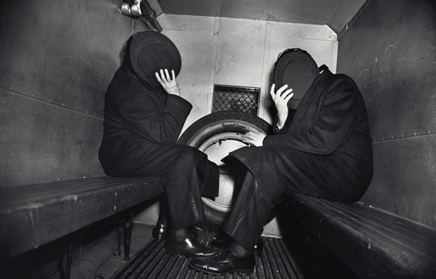 In the Paddy Wagon, 1944, by Weegee