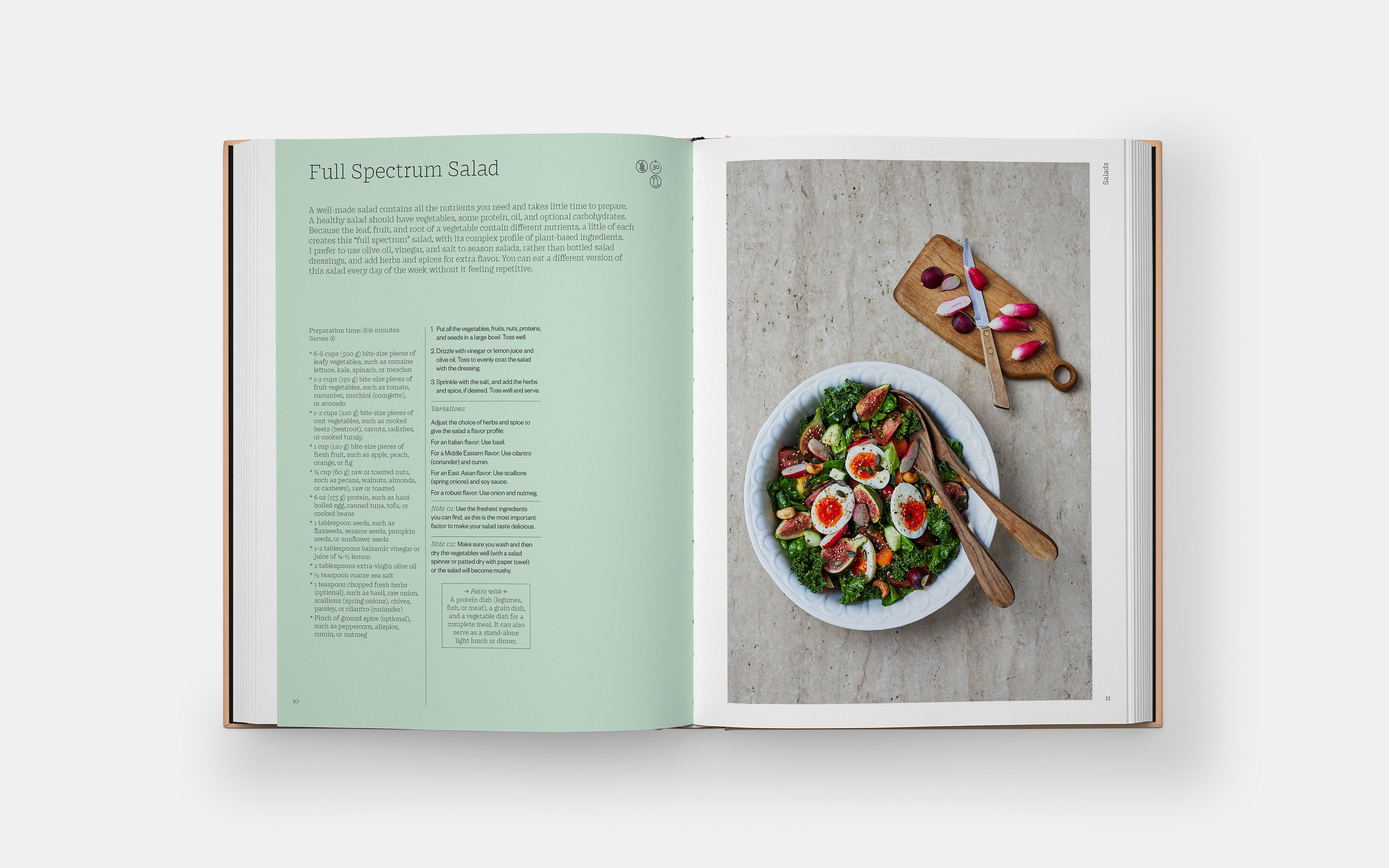 Pages from The Wellness Principles featuring Dr Gary Deng's Full Spectrum Salad