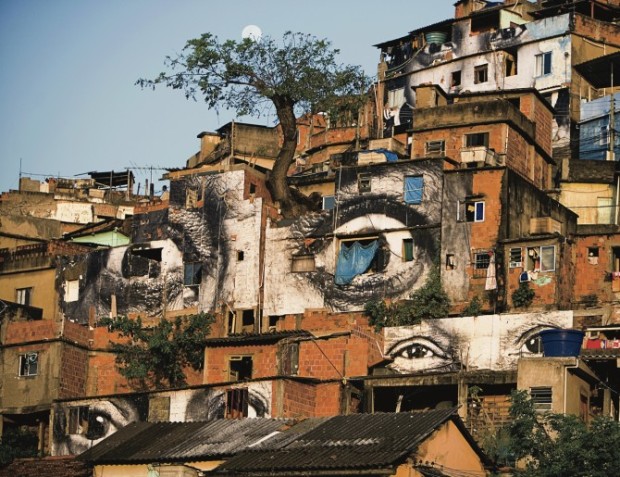 JR's Women are Heroes project, Morro da Providencia, 2008. Photo by JR