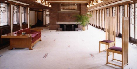 The Robie House. Image courtesy of the Frank Lloyd Wright Trust