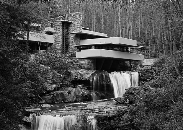 House and Bear Run, Fallingwater (1986/2002) by Yukio Futagawa