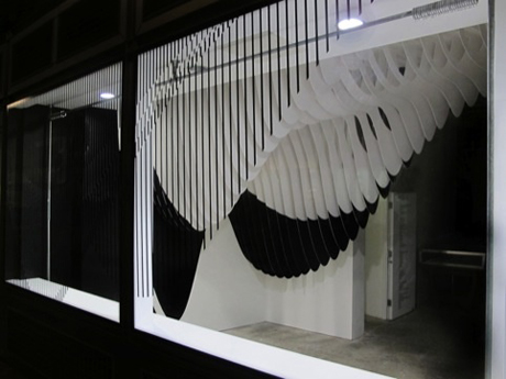 Zaha Hadid -window display Dover Street Market