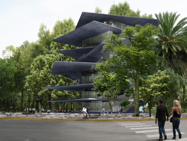 The Mexican design museum's concrete jungle home